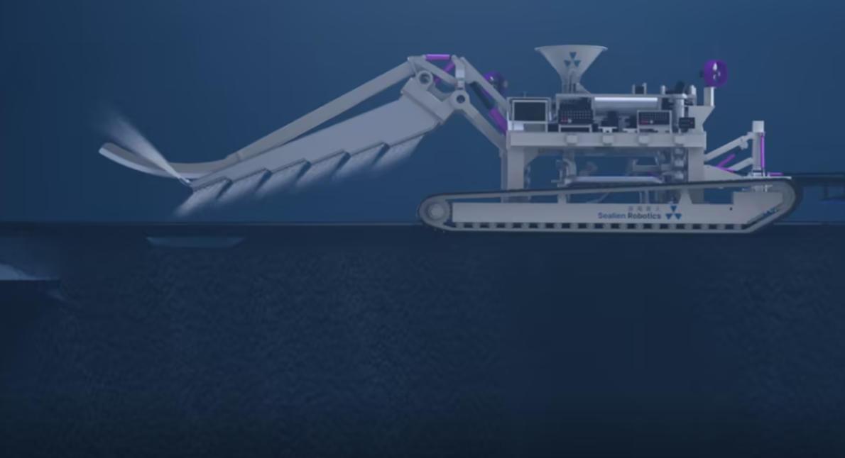 机器三维动画|深海智人海底挖沟机器人三维动画