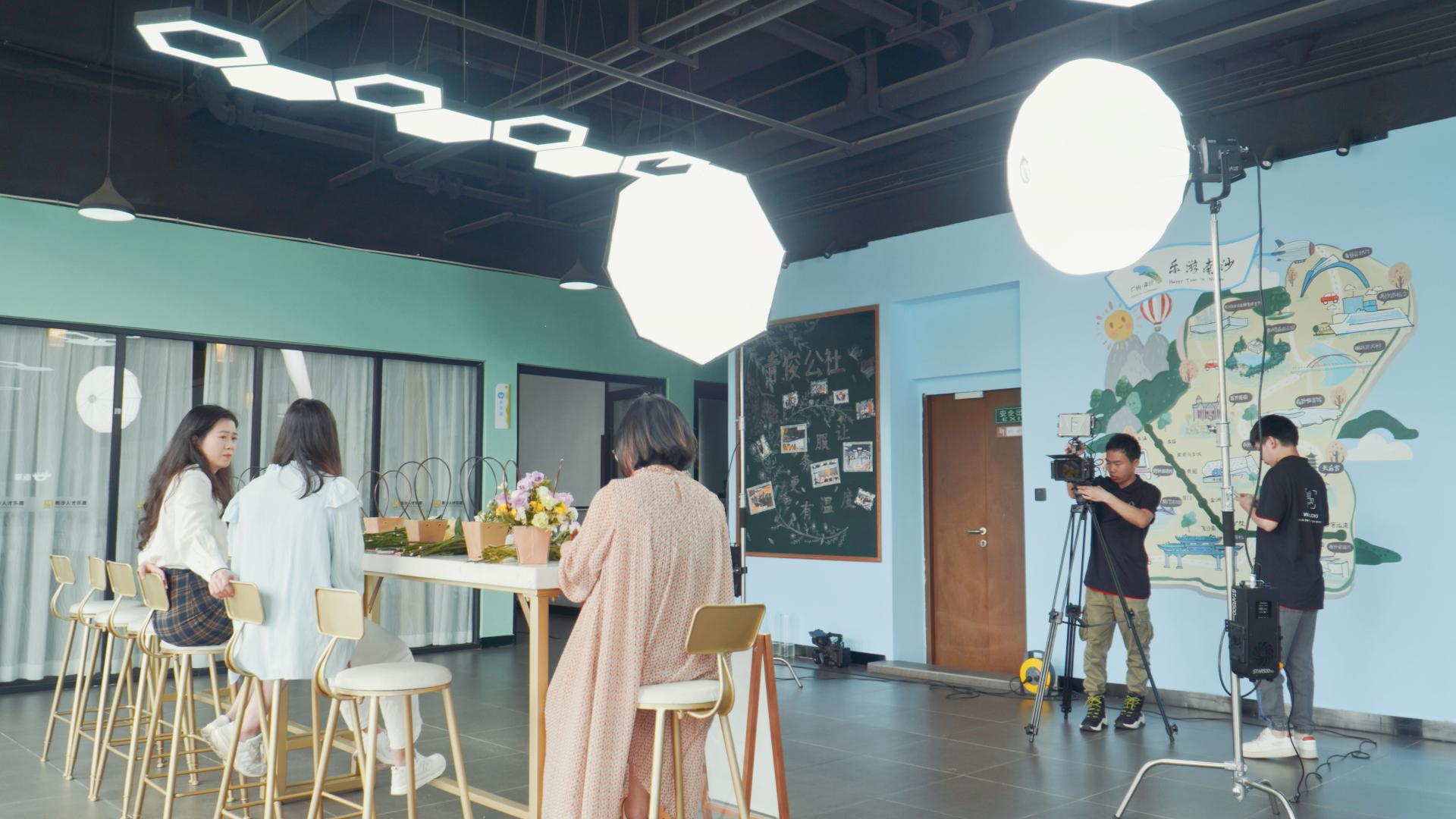 人才乐居品牌宣传片拍摄现场