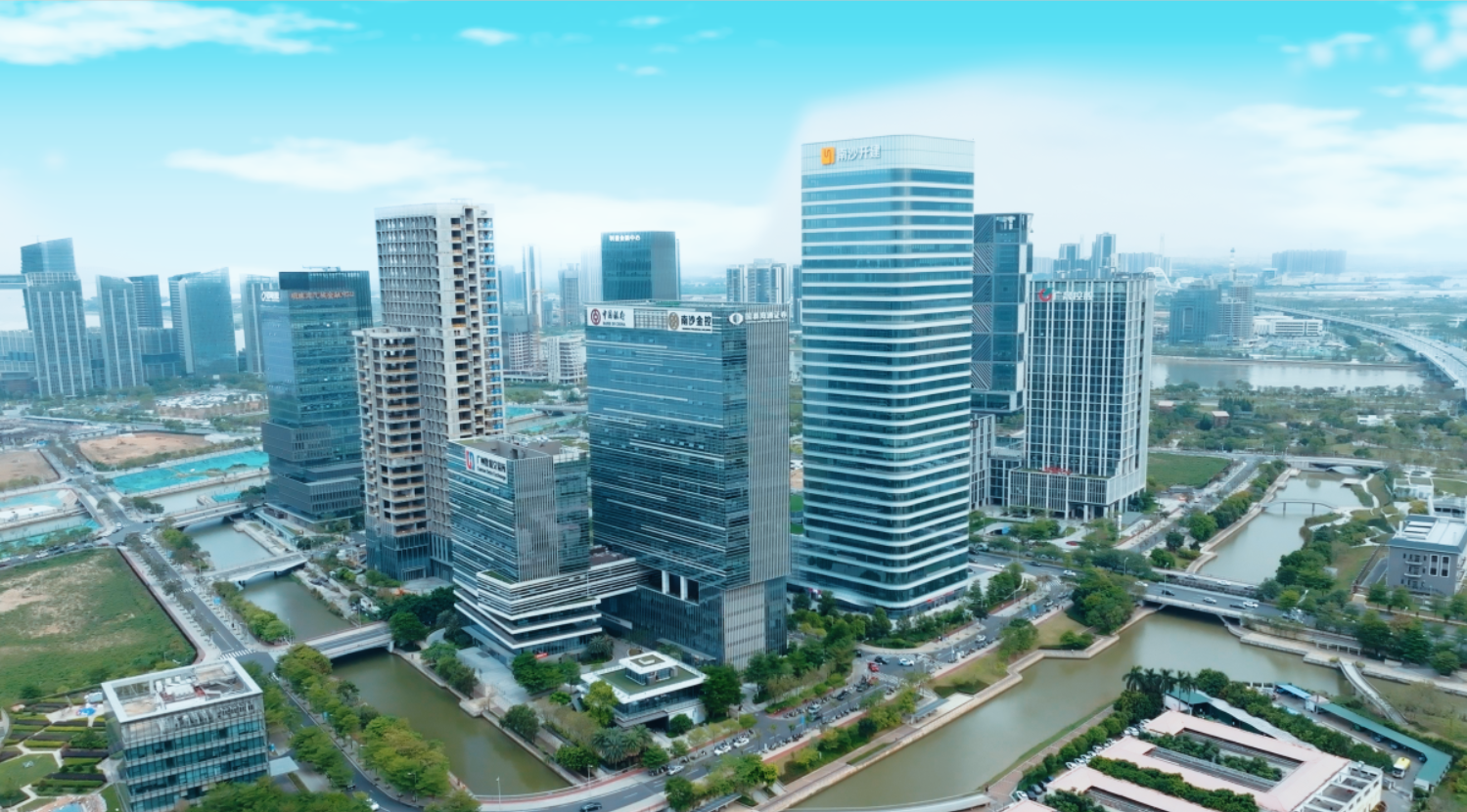 横沥新气象航拍地标